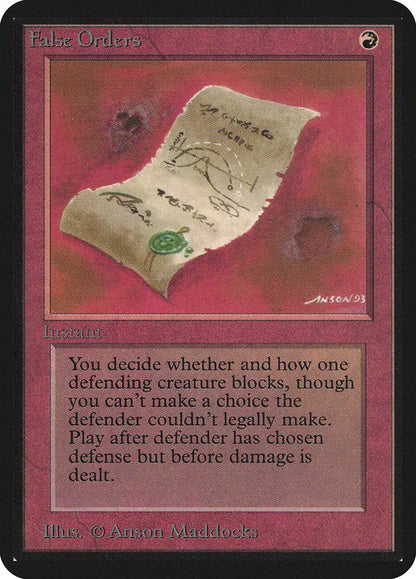 Parchment with writing and sketch from Magic: the Gathering Alpha Edition trading card