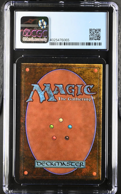 Graded CGC 8 NM/Mint Magic: The Gathering Alpha Edition Fog trading card in protective case