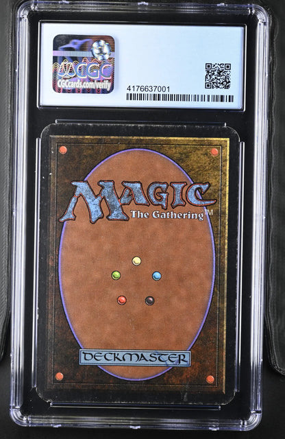 Magic: The Gathering Alpha Edition Force of Nature card back in graded case