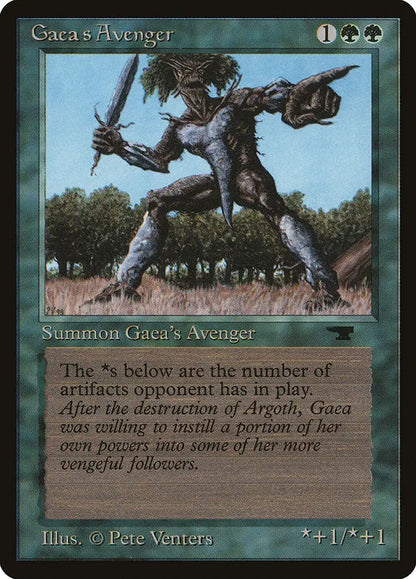 Menacing multi-armed stone creature from Magic: The Gathering trading cards in grassy field