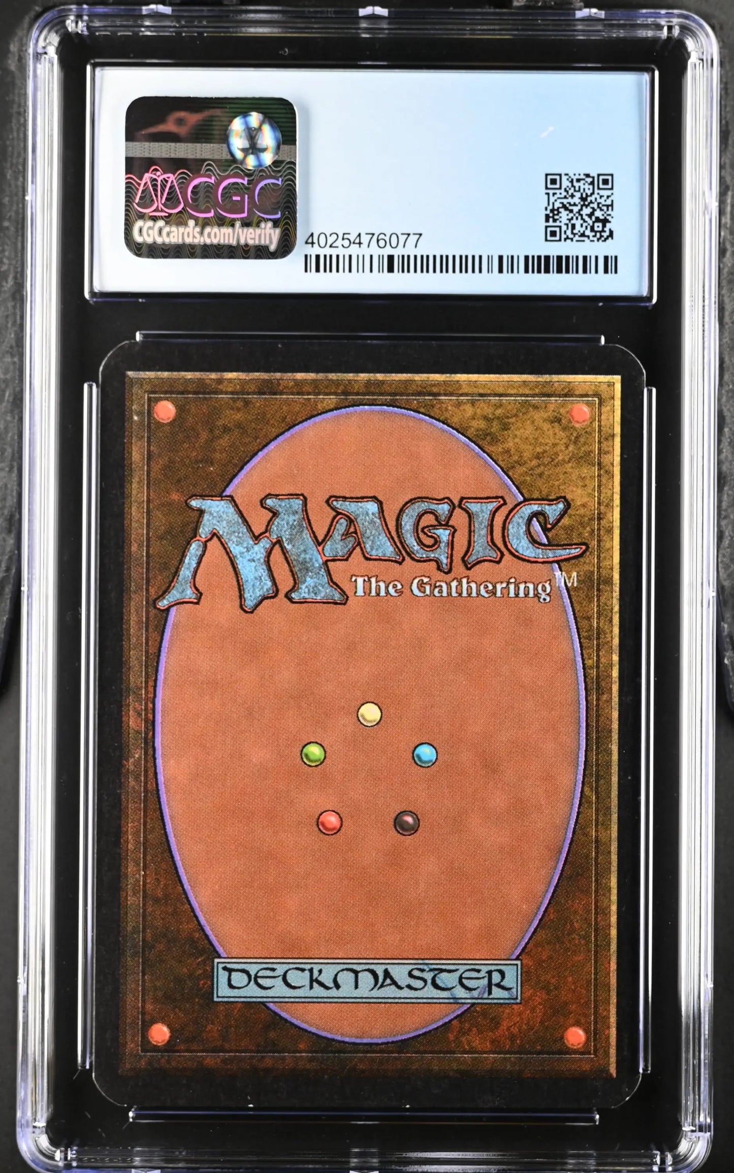 Graded Alpha Edition Magic: The Gathering Hill Giant trading card in protective case