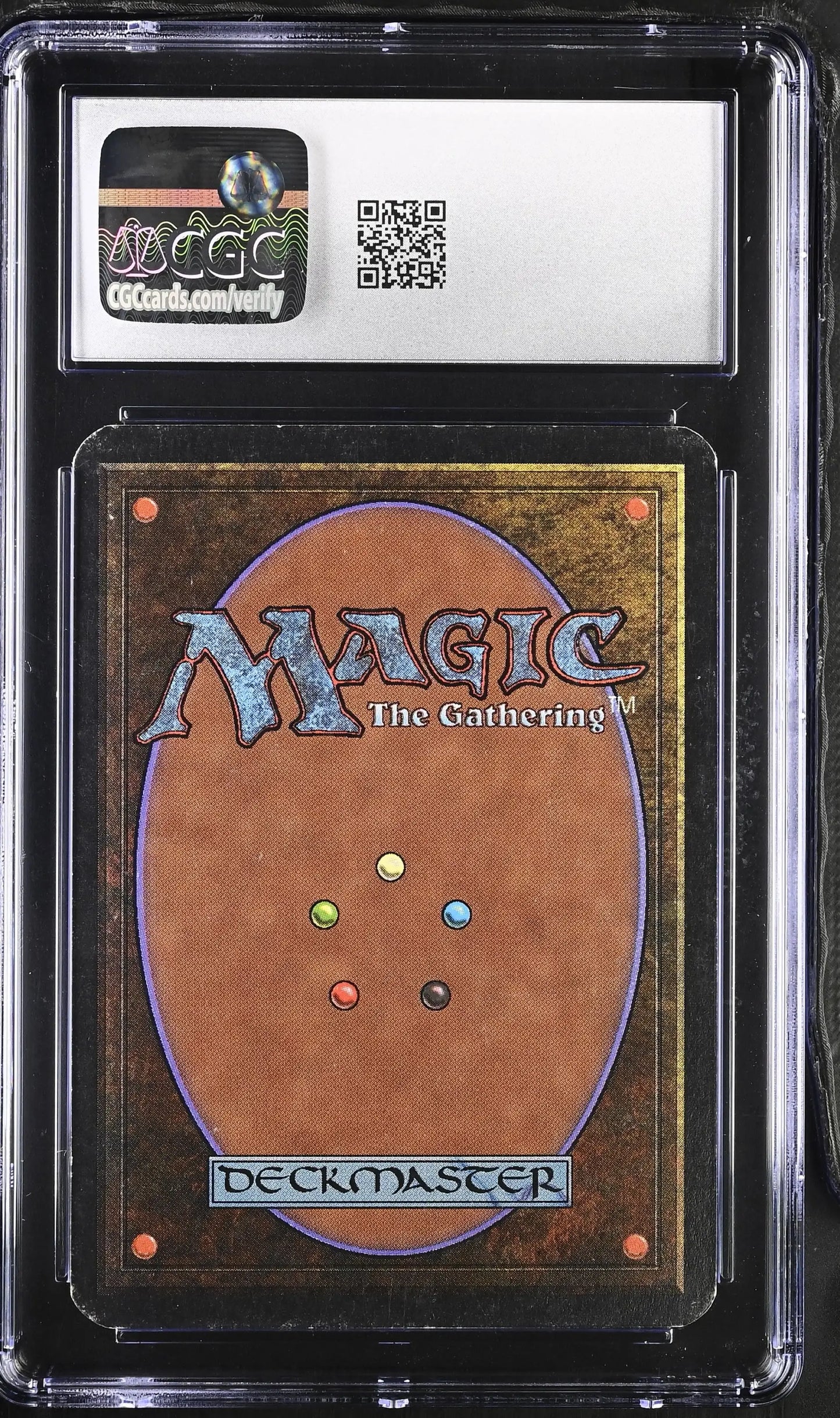 Graded Magic The Gathering card Mahamoti Djinn Alpha Edition CGC 5.5 Excellent+