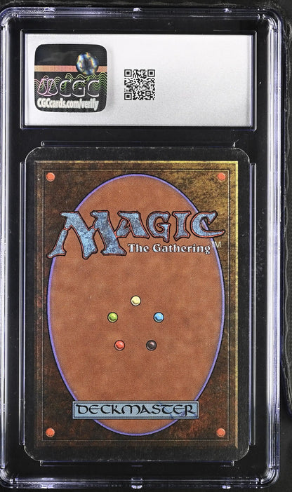Graded Magic The Gathering card Mahamoti Djinn Alpha Edition CGC 5.5 Excellent+