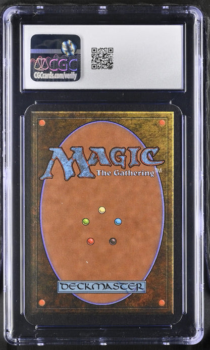 Graded Magic the Gathering MTG Stasis Alpha Edition card in CGC 9 Mint case