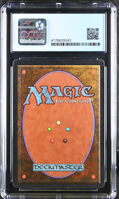 Graded MTG Triskelion card back in protective case, perfect for trading cards collectors