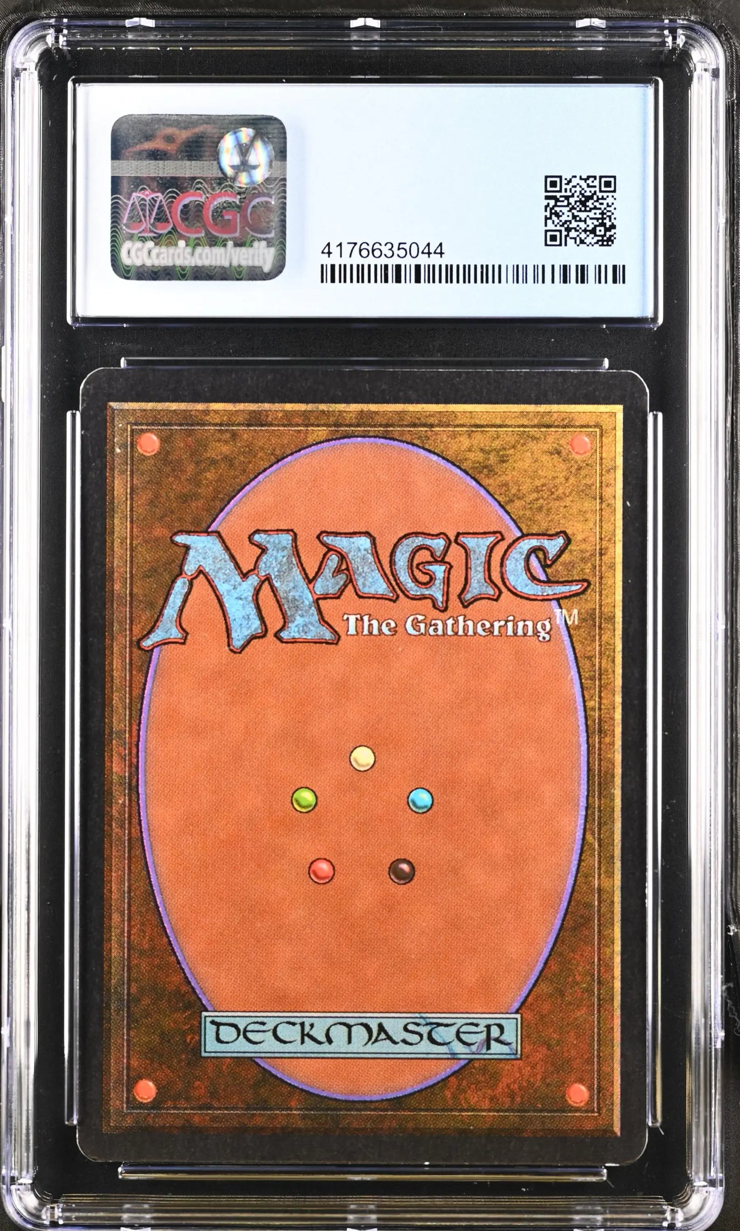 Graded Magic: The Gathering Triskelion card in protective case for trading cards collectors