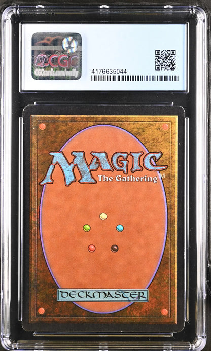 Graded Magic: The Gathering Triskelion card in protective case for trading cards collectors