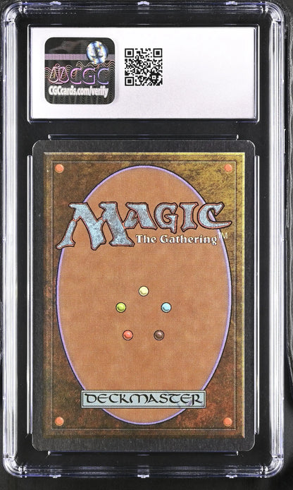 Magic: The Gathering Unlimited Edition card back in protective holder with CGC 10 grade