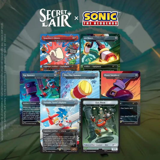 Magic the Gathering Secret Lair Chasing Adventure non-foil edition with Sonic the Hedgehog cards