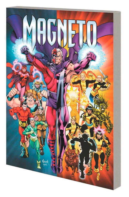 Magneto comic book cover with X-Men in action, ideal for trading cards collectors