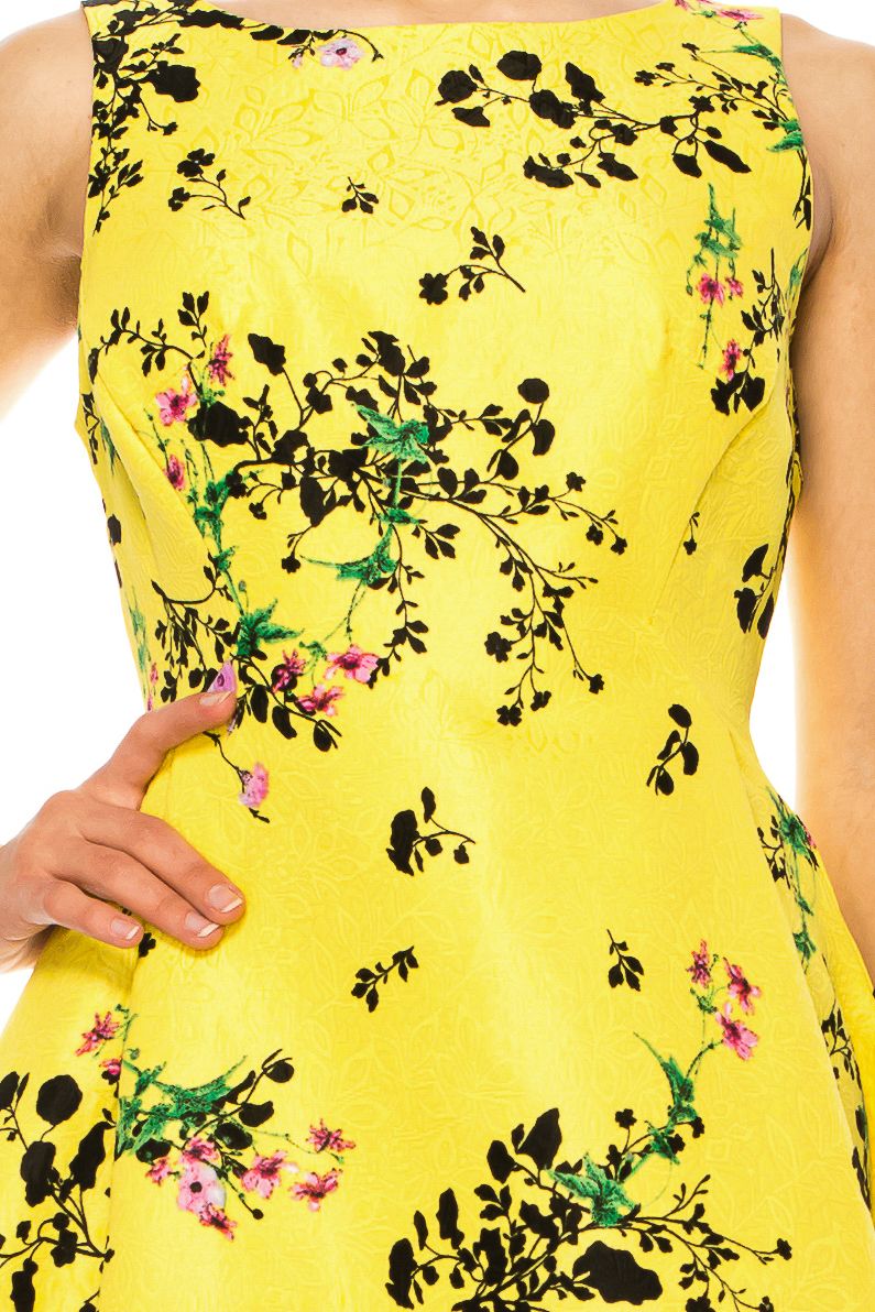 LAST ONE! Maison Tara Lemon Bouffant Day Dress, Size 6 Remaining! Women's Apparel Classic Attire