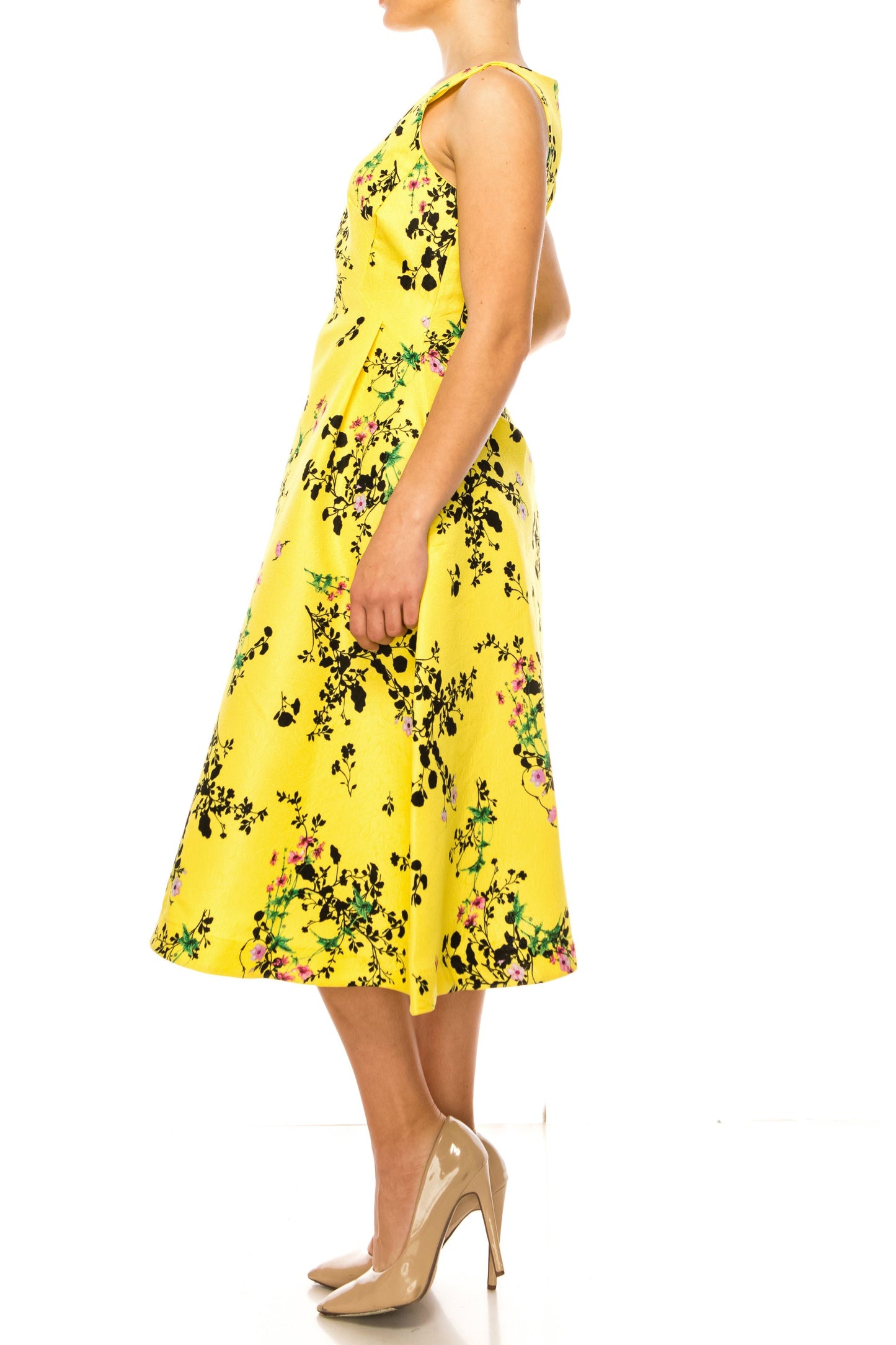 LAST ONE! Maison Tara Lemon Bouffant Day Dress, Size 6 Remaining! Women's Apparel Classic Attire