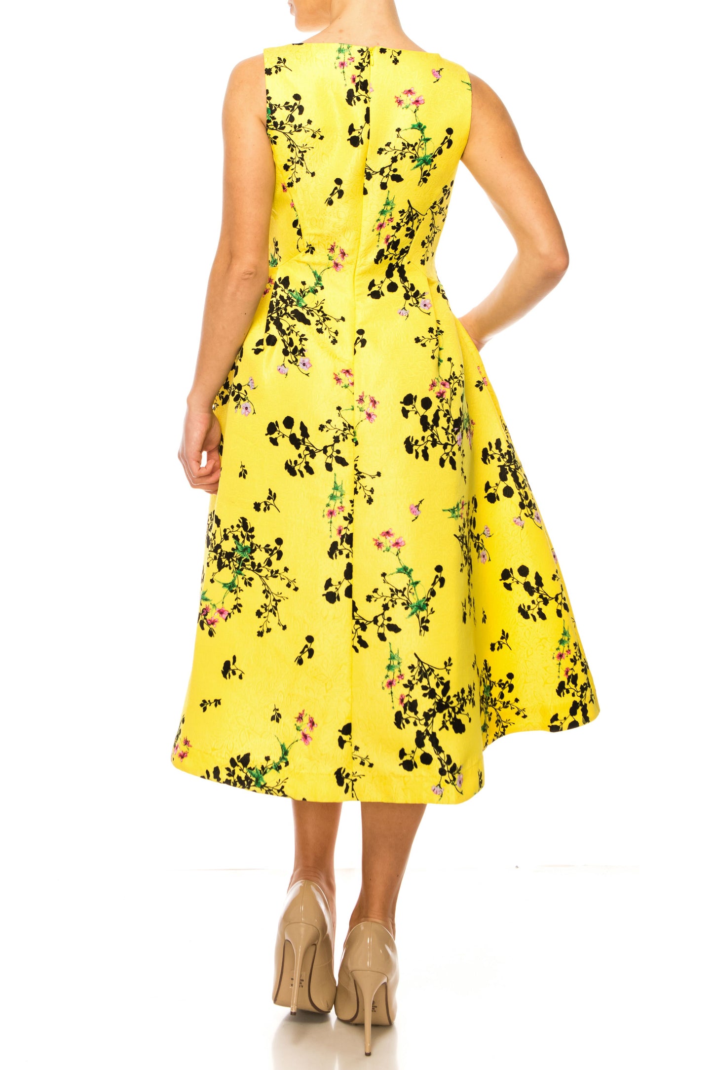 LAST ONE! Maison Tara Lemon Bouffant Day Dress, Size 6 Remaining! Women's Apparel Classic Attire
