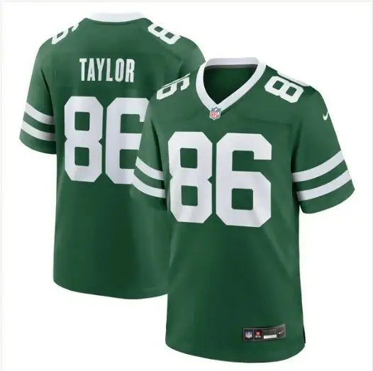 Malik Taylor New York Jets Nike green football jersey with white trim