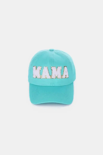 MAMA Chenille Patch Baseball Cap - Mint / One Size
