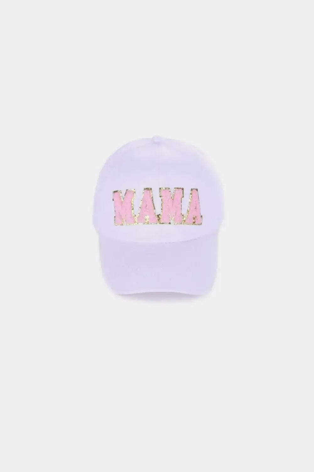 MAMA Chenille Patch Baseball Cap - White / One Size