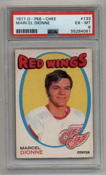 Marcel Dionne 1971-72 O-Pee-Chee #133 PSA 6 Excellent Mint - Singles
