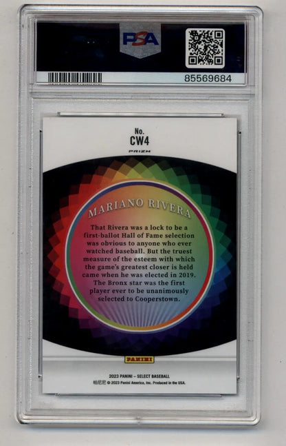 Mariano Rivera 2023 Select Color Wheel PSA 10 Gem Mint baseball card in protective slab