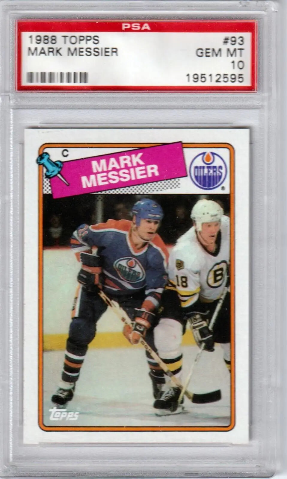 Graded 1988 Topps Mark Messier hockey card PSA 10 GEM MINT from Columbia Hobby