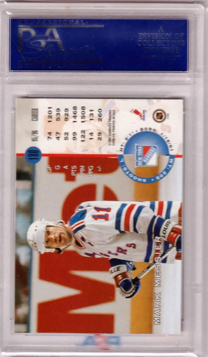 Mark Messier hockey card from Columbia Hobby, PSA 10 GEM MINT, Rangers legend