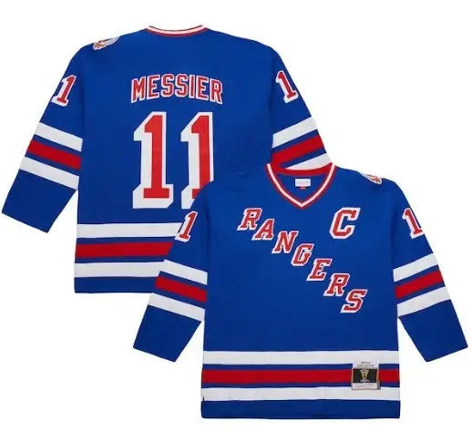 Blue New York Rangers Mark Messier 11 hockey jersey from 1993/94 Big & Tall collection