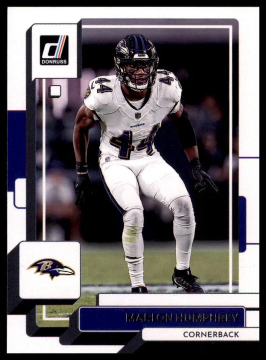 Marlon Humphrey football card from 2022 Donruss Baltimore Ravens collection
