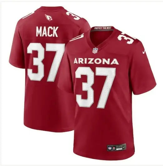 Maroon Arizona Cardinals Nike Team Game Football Jersey on display