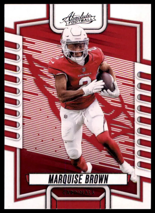 Marquise Brown football card from Panini Absolute 2023 Arizona Cardinals collection