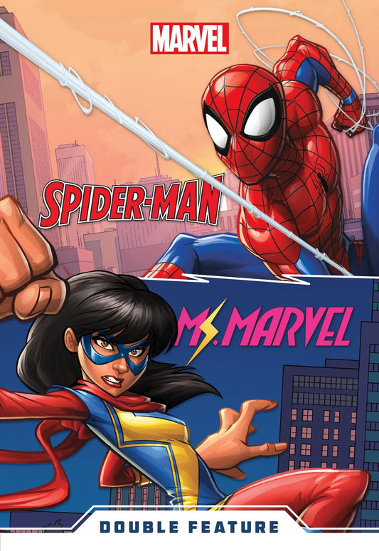 Fully illustrated Marvel Double Feature comic book with Spider-Man and Ms. Marvel characters