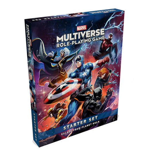 Marvel Multiverse Role Playing Game Escape from Planet Hulk Starter Set display