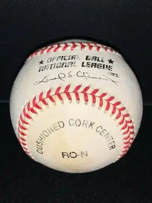 Autographed baseball with red stitching signed by Mary Lou Retton USA Olympic gymnast