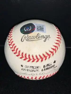 Autographed Rawlings signed baseball featuring Mary Lou Retton with Beckett COA