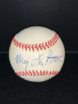 Autographed baseball signed by Mary Lou Retton with Beckett COA from Mary Lou USA Olympic Gymnast