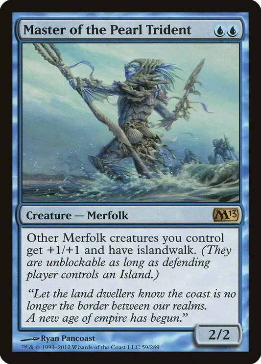 Master of the Pearl Trident card from Magic 2013 showcasing trident magic elements