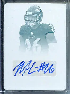 Matt Elam National Treasures press plate 1/1 football trading card for collectors