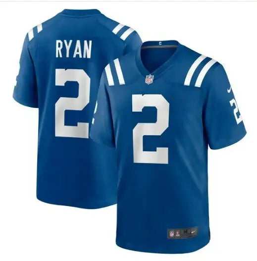 Blue Matt Ryan Indianapolis Colts Nike Game Jersey with RYAN and number 2 in white