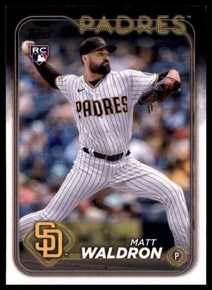 Matt Waldron baseball card from 2024 Topps Rookie Series for San Diego Padres