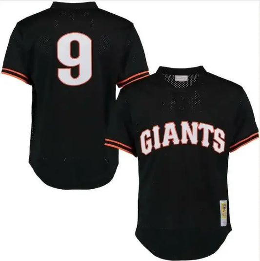 Black Matt Williams San Francisco Giants Cooperstown mesh batting practice jersey with GIANTS and number 9