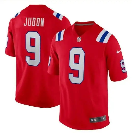 Red Matthew Judon New England Patriots Nike Game Jersey with number 9 and JUDON on back