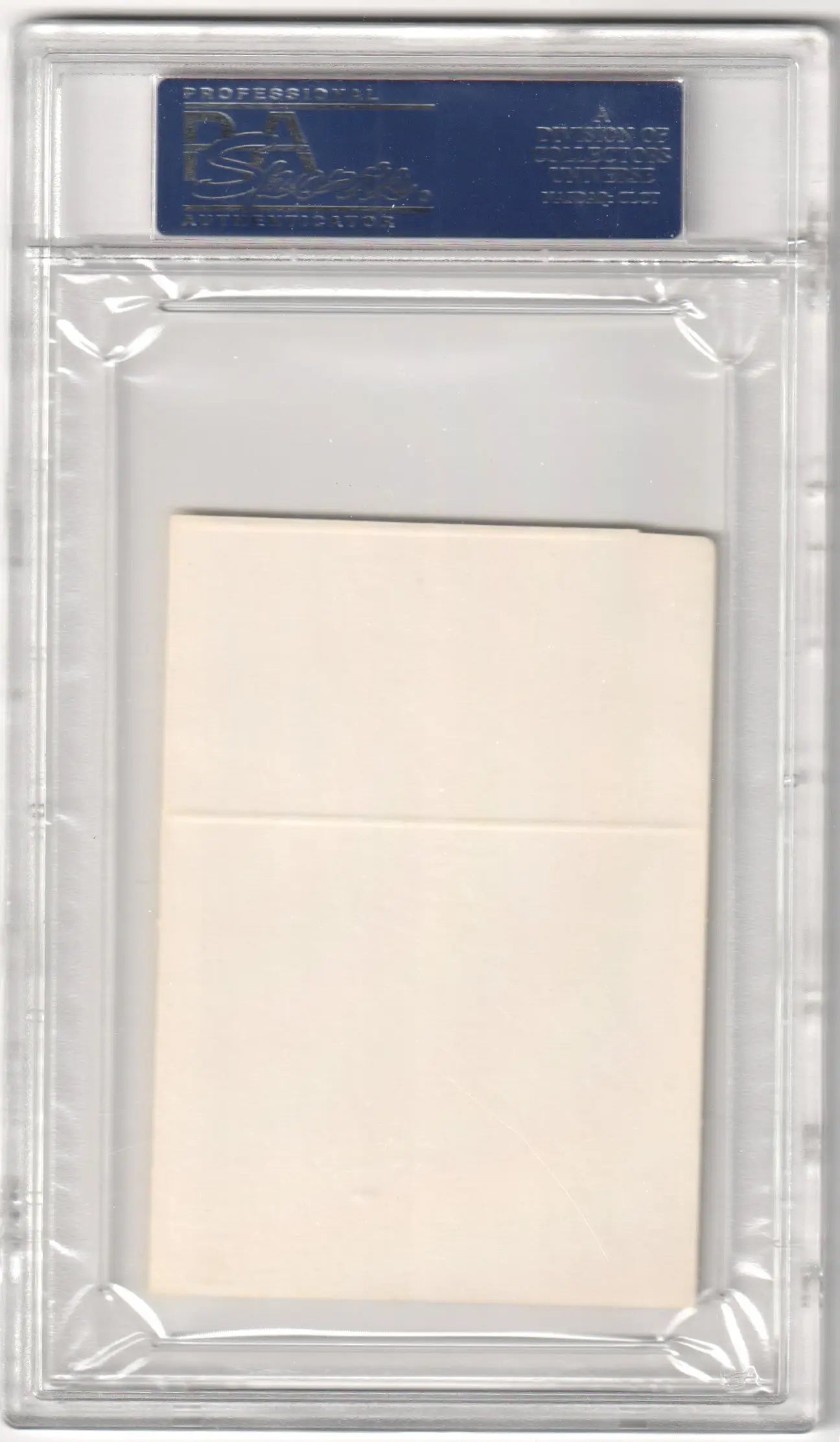 Graded blank card from Matty Alou 1967 Kahn’s Wieners Bat series with WHT border