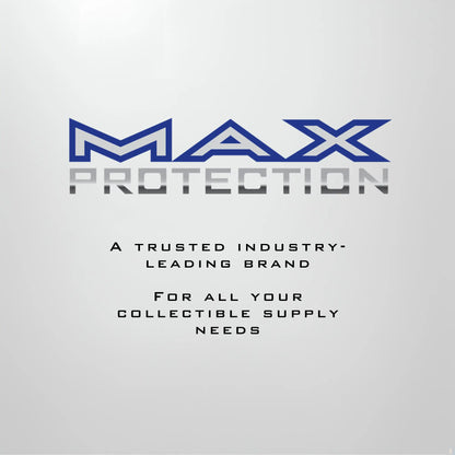 Logo for a collectible supply brand on Max Pro Ultra Clear Magnetic Card Holder