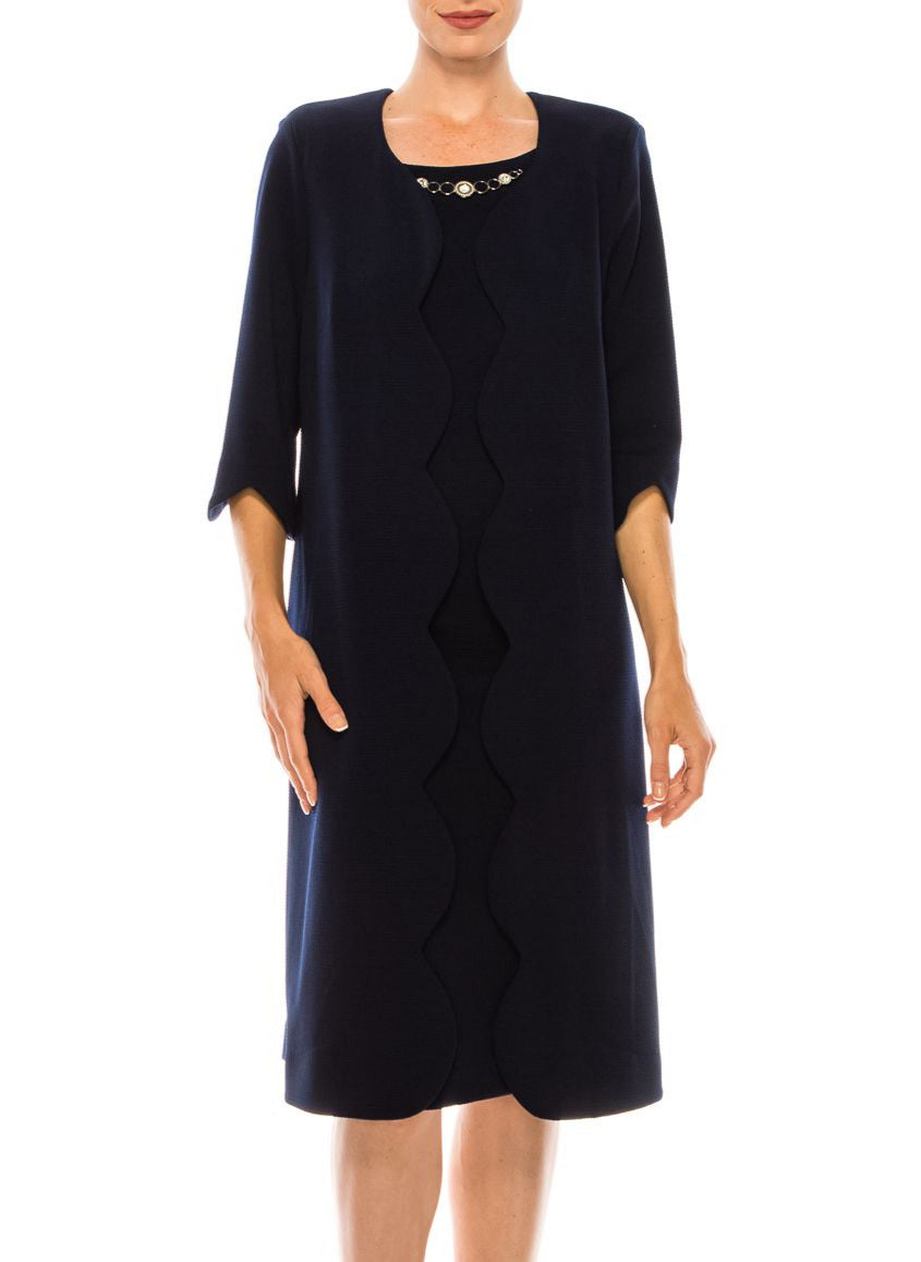 LAST ONE! Maya Brooke 2Pc Navy Jacket Dress ONLY Sizes 8 Remains!