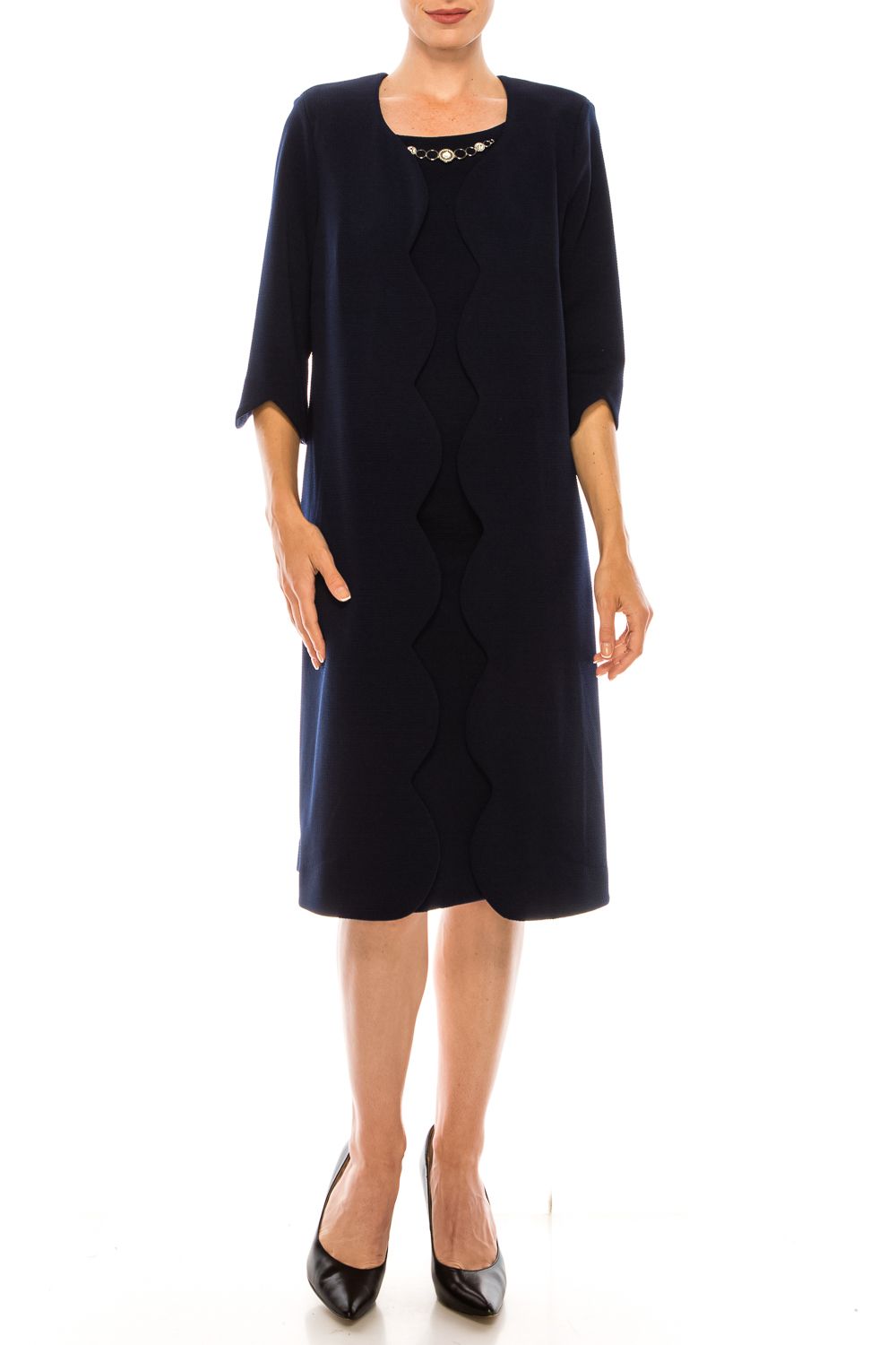 LAST ONE! Maya Brooke 2Pc Navy Jacket Dress ONLY Sizes 8 Remains!