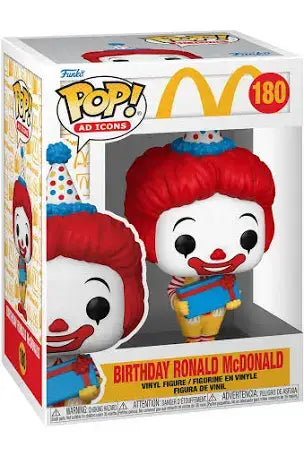 Birthday Ronald McDonald Funko Pop figure from McDonald’s Birthday Ronald McDonald collection