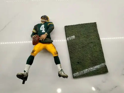 Green Bay Packers Brett Favre figurine with field base from McFarlane NFL series 4