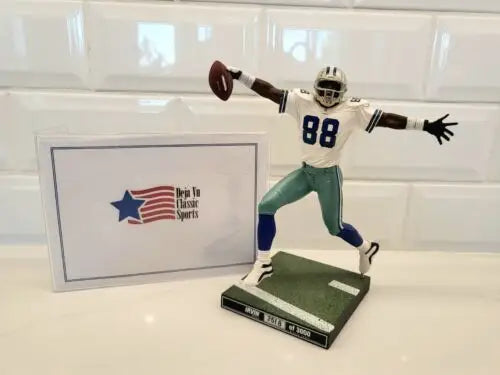 Michael Irvin action figure from McFarlane NFL Series 33 featuring Deion Sanders figurine