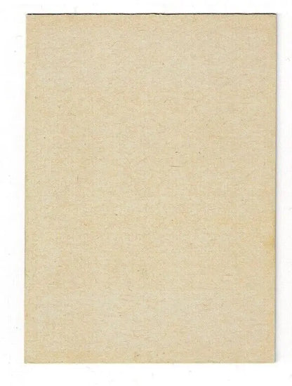 Beige textured paper background of Mel Queen 1968 Topps Baseball blank error trading card