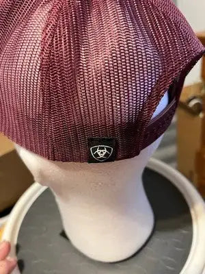 Men’s Ariat Richardson One Size Grey Maroon Trucker Hat