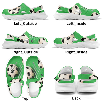 Mens Clogs - Soccer Balls