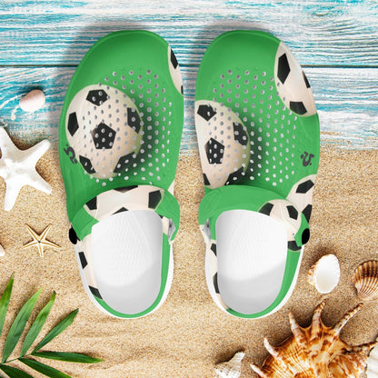 Mens Clogs - Soccer Balls